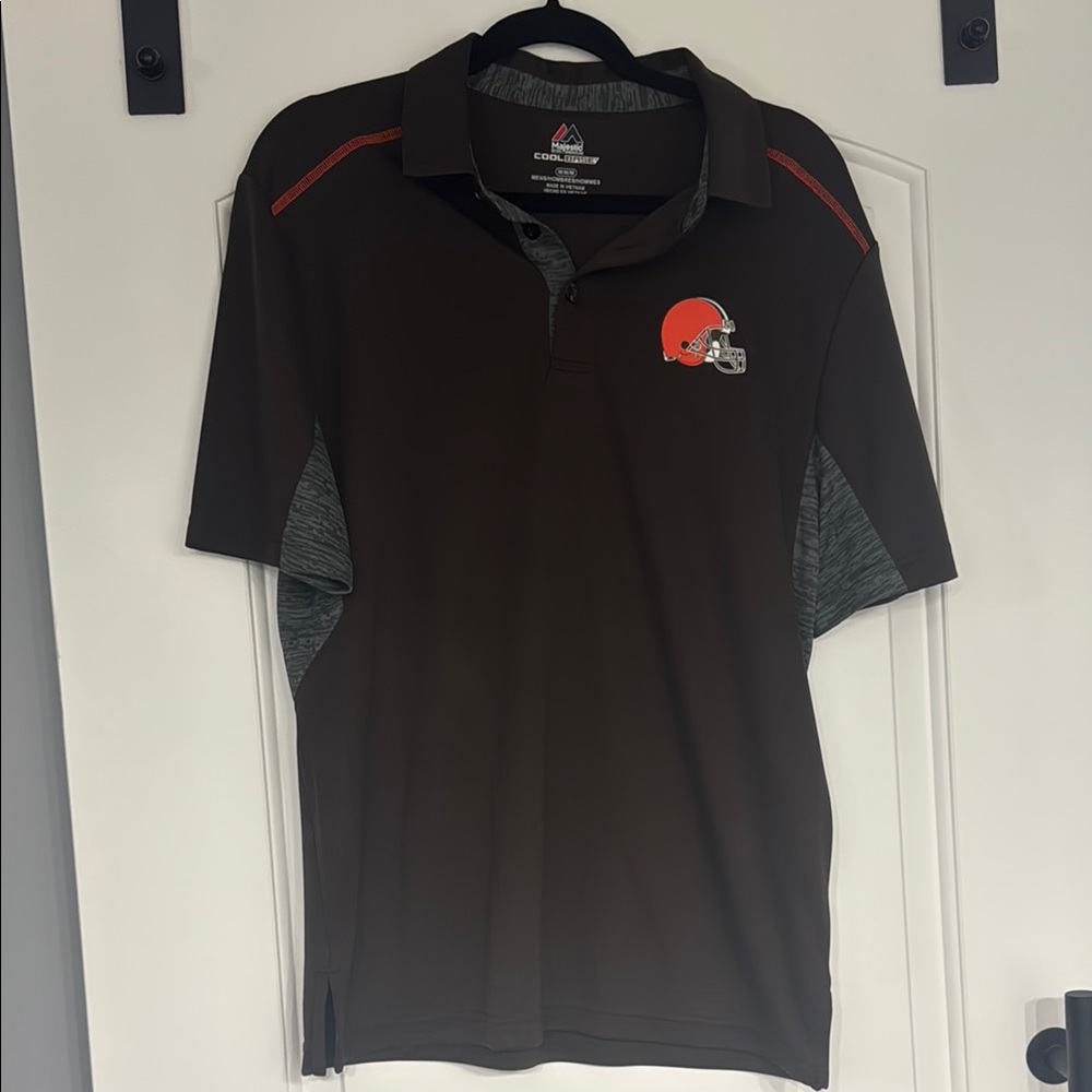 Majestic Browns Polo Shirt Performance Style